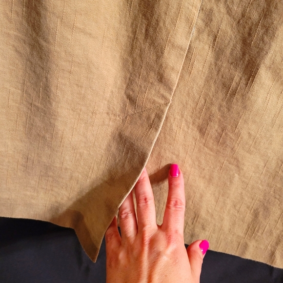 NEW YORK CLOTHING CO KNEE LENGTH TAN PENCIL SKIRT - Picture 6 of 8